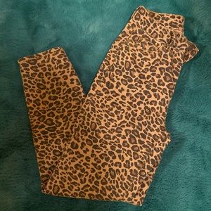 high waisted cheetah pants